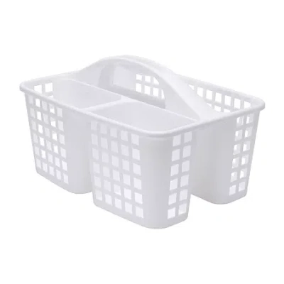 Kennedy International White Caddy Basket In Multi