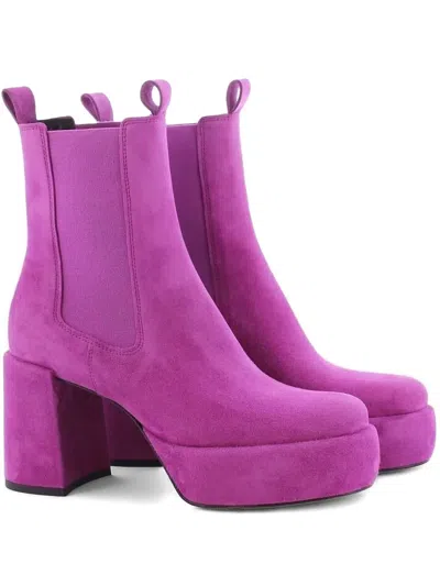 Kennel & Schmenger 90mm Platform Chelsea Boots In Pink
