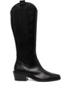 Kennel & Schmenger Bronco Leather Boots In Black
