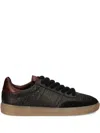 Kennel & Schmenger Croc-effect Lace-up Sneakers In Black