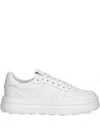 Kennel & Schmenger Lace-up Flatform Sneakers In White