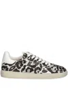 Kennel & Schmenger Leopard-print Sneakers In Gray