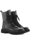 Kennel & Schmenger Master Lace-up Chunky-sole Combat Boots In Black