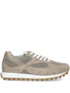 Kennel & Schmenger Suede Mesh Sneakers In Gold