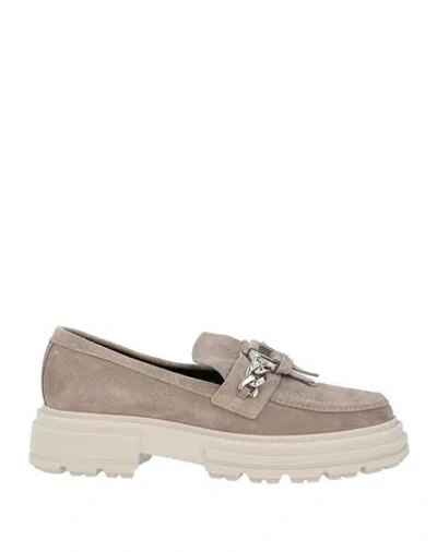 Kennel & Schmenger Woman Loafers Taupe Size 7.5 Leather In Multi