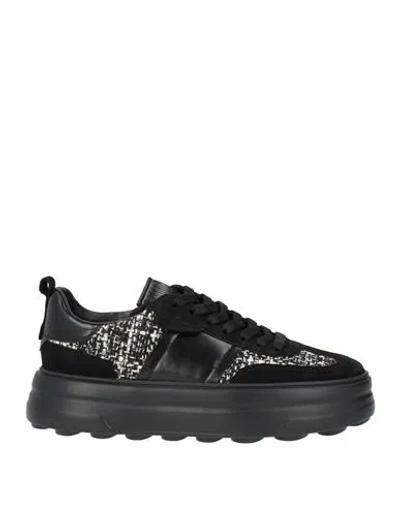 Kennel & Schmenger Woman Sneakers Black Size 7 Leather, Textile Fibers