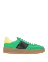 Kennel & Schmenger Woman Sneakers Green Size 7 Leather, Nylon In Green