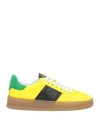 Kennel & Schmenger Woman Sneakers Yellow Size 6.5 Leather, Nylon