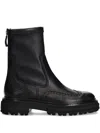 Kennel & Schmenger Zip-detail Brogue Ankle Boots In Black