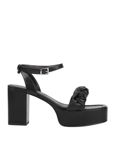 Kennel & Schmenger Woman Sandals Black Size 9.5 Leather