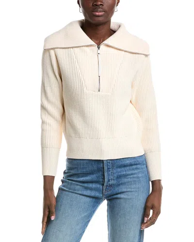 Kenneth Cole 1/2-zip Pullover In Beige