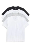 Kenneth Cole 4-pack V-neck Undershirts In Multi