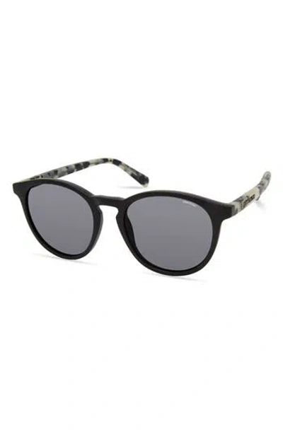 Kenneth Cole 51mm Round Sunglasses In Black