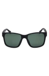 Kenneth Cole 57mm Rectangular Sunglasses In Black