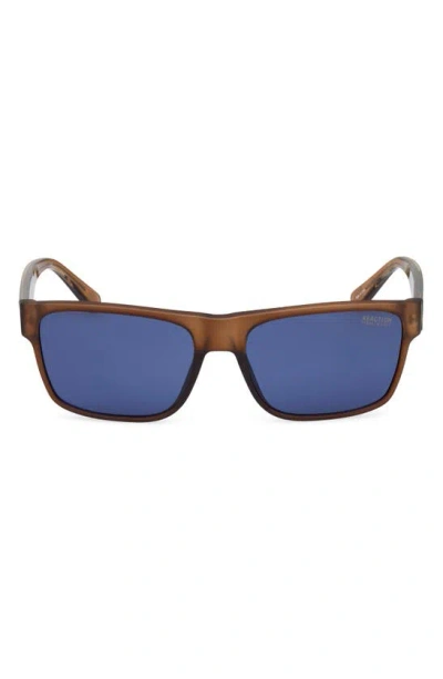 Kenneth Cole 58mm Rectangular Sunglasses In Blue
