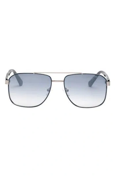 Kenneth Cole 59mm Pilot Sunglasses In Metallic