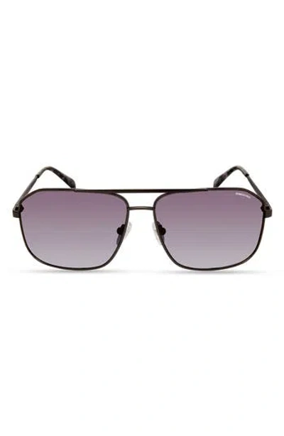 Kenneth Cole 62mm Oversize Navigator Sunglasses In Neutral