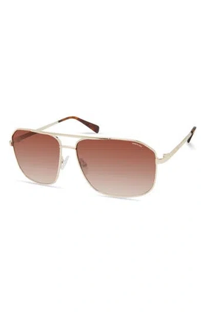 Kenneth Cole 62mm Oversize Navigator Sunglasses In Pink