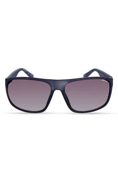 Kenneth Cole 66mm Rectangle Sunglasses In Black
