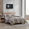 Kenneth Cole Abstract Leopard Cotton Brown Comforter Set In Brown