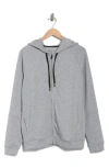 Kenneth Cole Active Scuba Knit Zip Hoodie In Gray