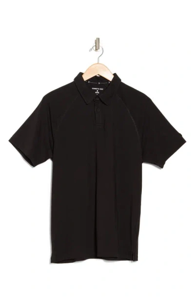 Kenneth Cole Active Stretch Polo In Black