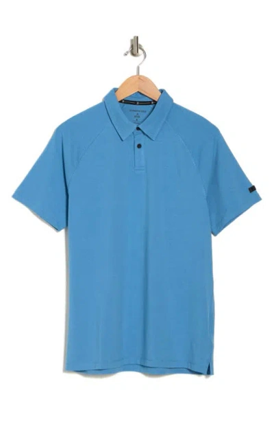 Kenneth Cole Active Stretch Polo In Cyan