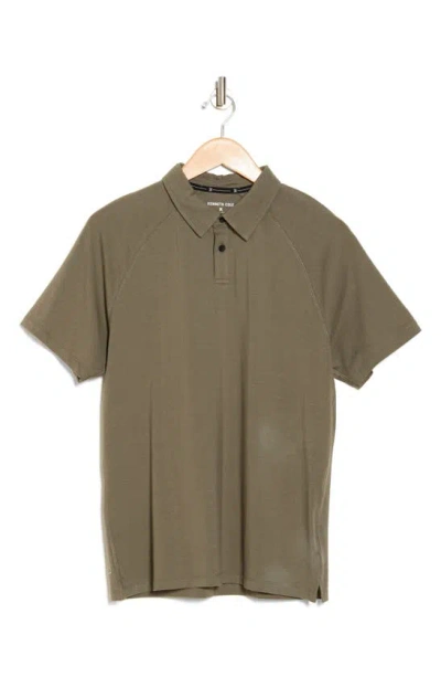Kenneth Cole Active Stretch Polo In Tea Leaf