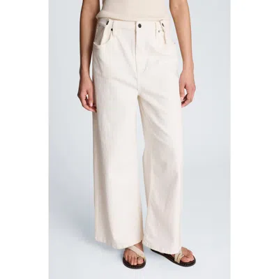 Kenneth Cole Adjustable Waist Wide Leg Pants In Neutral