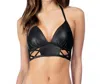 Kenneth Cole After Midnight Cut Out Push Up Bikini Top In Kkc Black