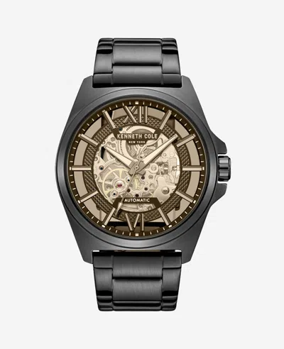 Kenneth Cole Automatic Bracelet Watch In Black