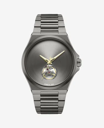 Kenneth Cole Automatic Bracelet Watch In Gun