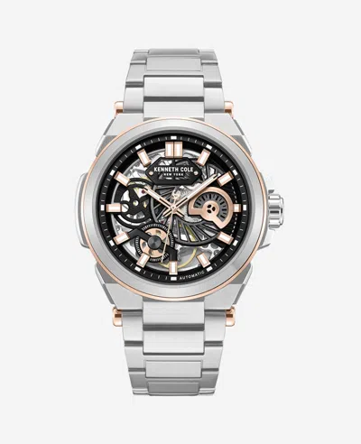 Kenneth Cole Automatic Bracelet Watch In Silver