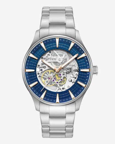 Kenneth Cole Automatic Bracelet Watch In Silver