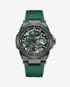 Kenneth Cole Automatic Silicone Watch In Green