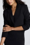 Kenneth Cole Balance Stretch Crop Jacket In Black