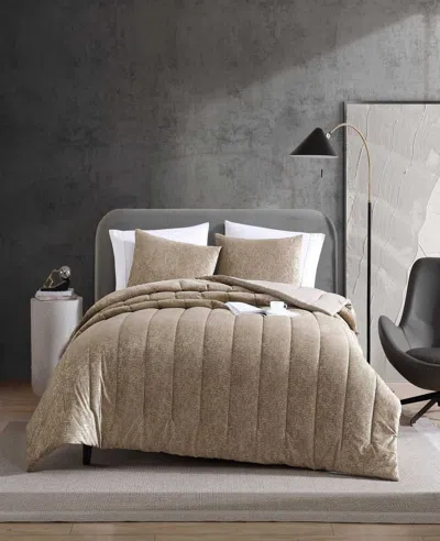 Kenneth Cole Banks Natural Comforter-sham Set In Brown