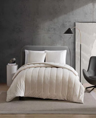 Kenneth Cole Banks Natural Comforter-sham Set In White