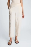Kenneth Cole Pull On Barrel Leg Pant With Slash Pockets In Neutral