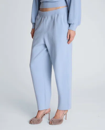 Kenneth Cole Barrel Leg Sweater Pull On Pant In Blue