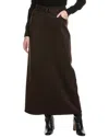 Kenneth Cole Belted Maxi Skirt In Brown