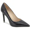 Kenneth Cole Bentley Pointed Toe Pump In Black Leather