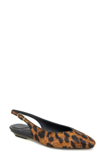 Kenneth Cole Berkette Slingback Flat In Animal Print