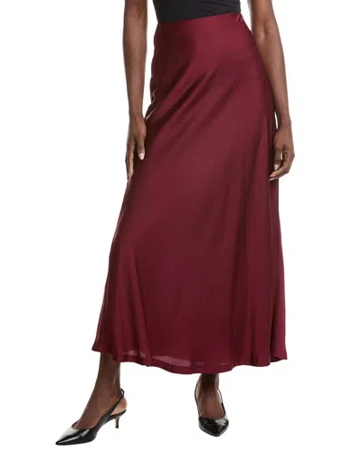 Kenneth Cole Bias Flare Maxi Skirt In Red