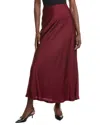 Kenneth Cole Bias Flare Maxi Skirt In Red