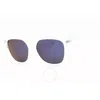 Kenneth Cole Blue Mirror Square Men's Sunglasses Kc1414 26x 54