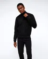 Kenneth Cole Bomber Collar Trucker Jacket In Black