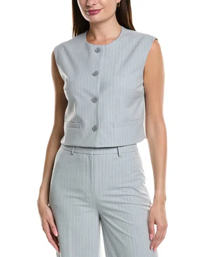 Kenneth Cole Boxy Vest In Gray