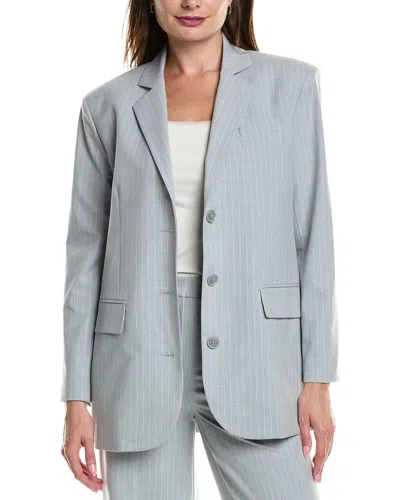 Kenneth Cole Boyfriend Jacket In Gray
