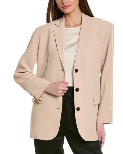 Kenneth Cole Boyfriend Jacket In Beige